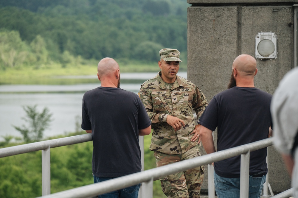 Baltimore District leadership visits Stillwater Dam project