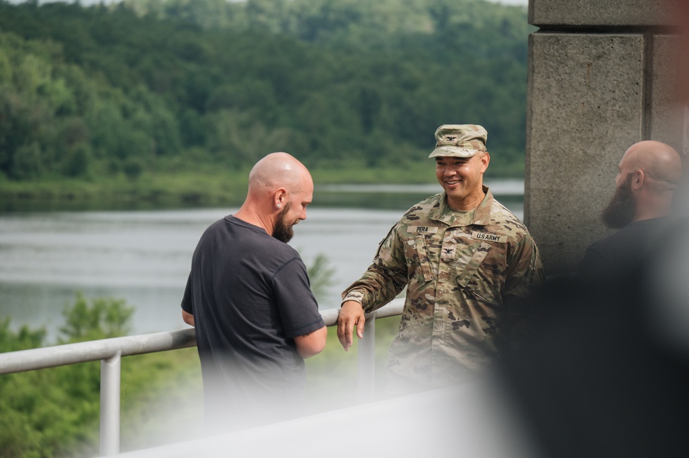 Baltimore District leadership visits Stillwater Dam project