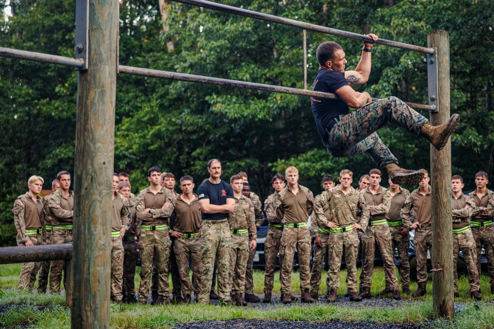Virginia Tempest: British Royal Marines conduct o-course