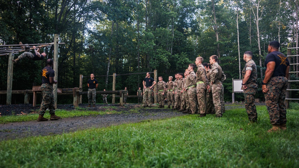 Virginia Tempest: British Royal Marines conduct o-course