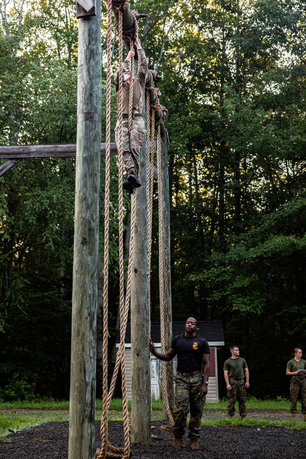 Virginia Tempest: British Royal Marines conduct o-course