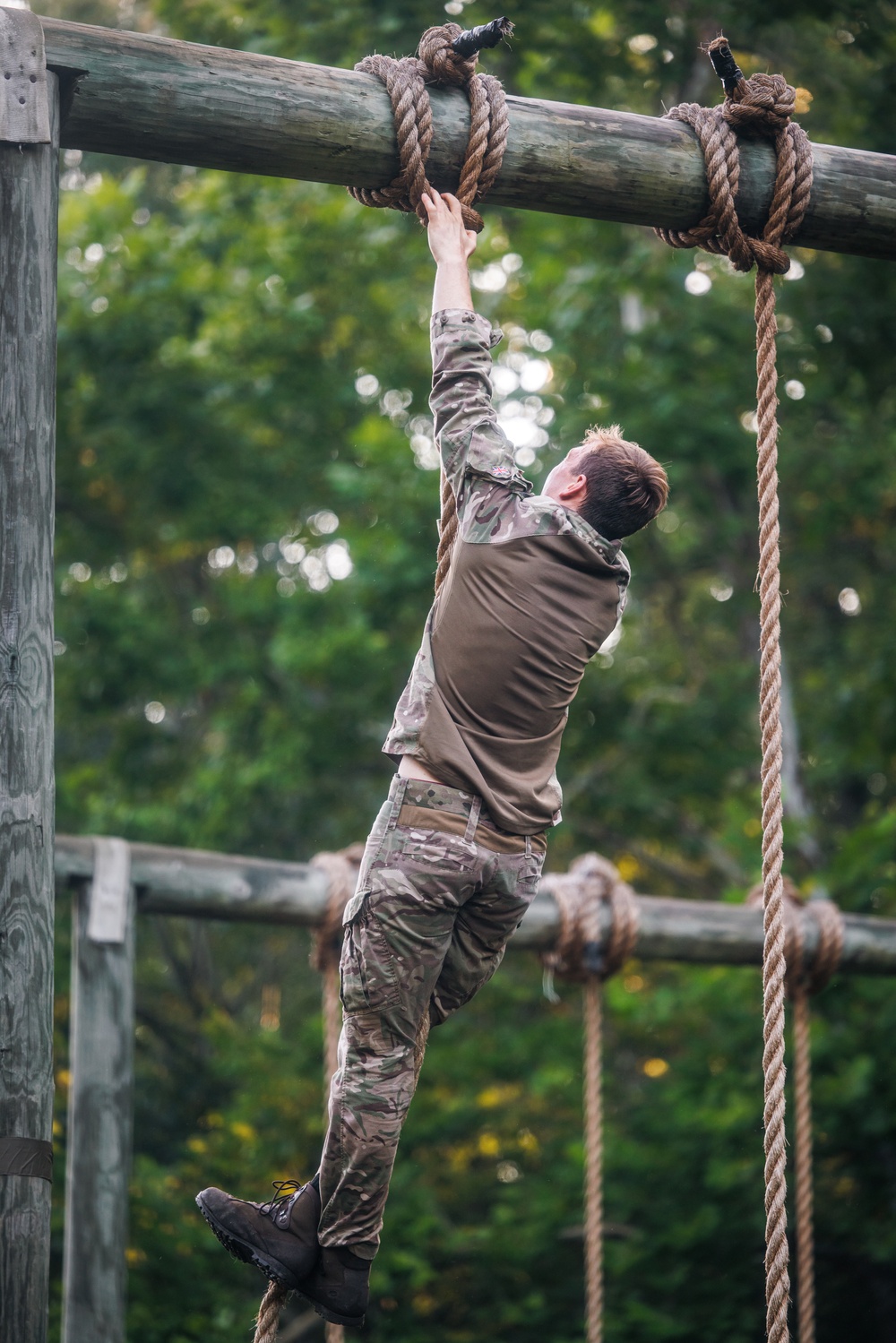 Virginia Tempest: British Royal Marines conduct o-course