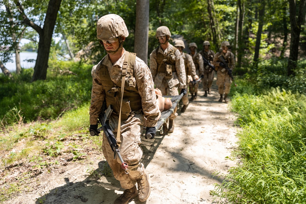 Candidates at Officer Candidate School Participate in The Forge