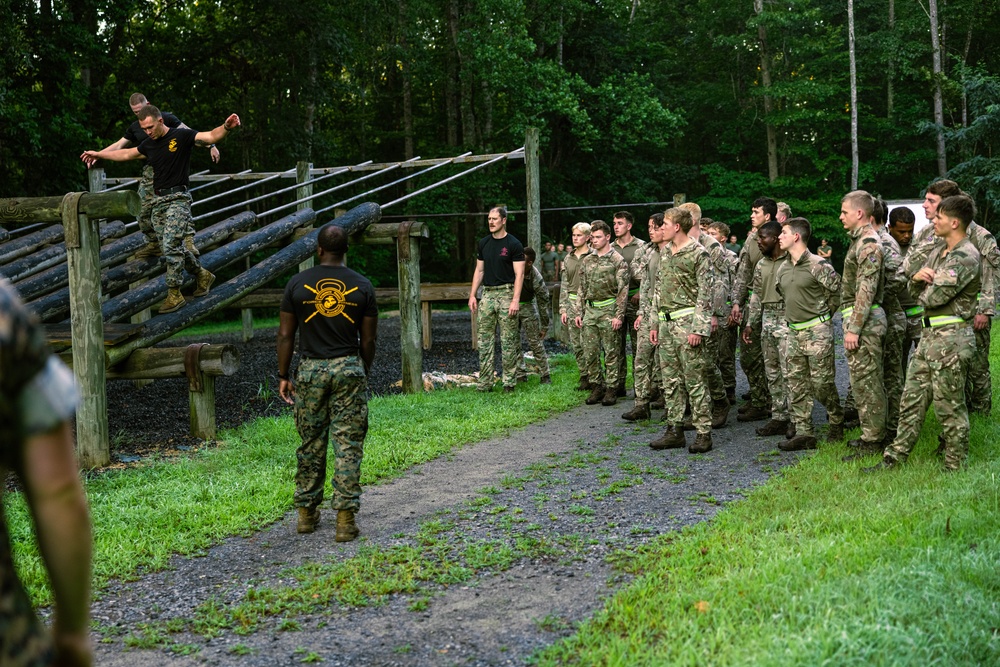 Virginia Tempest: British Royal Marines conduct o-course