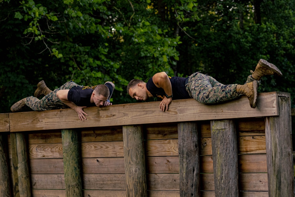 Virginia Tempest: British Royal Marines conduct o-course