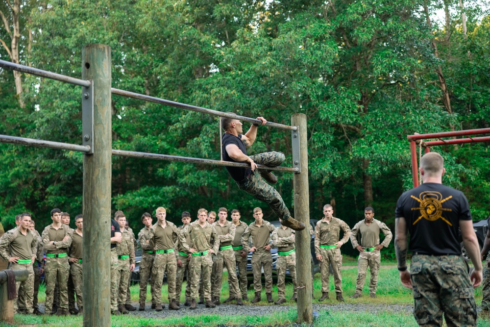 Virginia Tempest: British Royal Marines conduct o-course