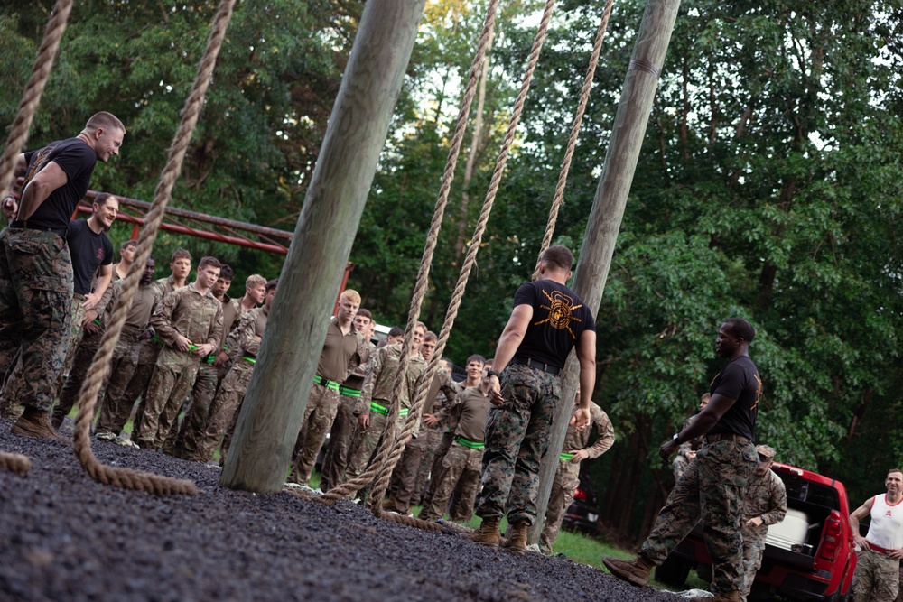 Virginia Tempest: British Royal Marines conduct o-course