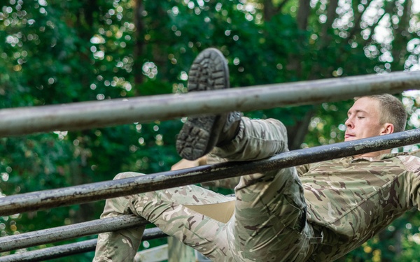 Virginia Tempest: British Royal Marines conduct o-course