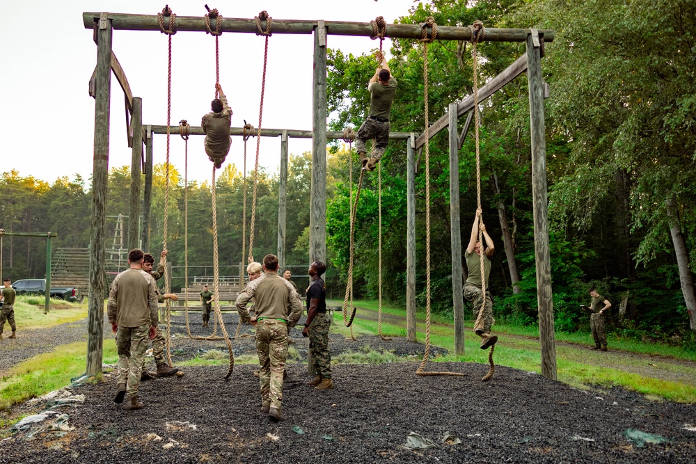 Virginia Tempest: British Royal Marines conduct o-course