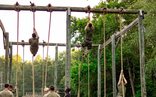 Virginia Tempest: British Royal Marines conduct o-course