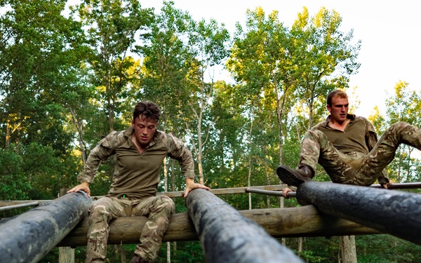 Virginia Tempest: British Royal Marines conduct o-course