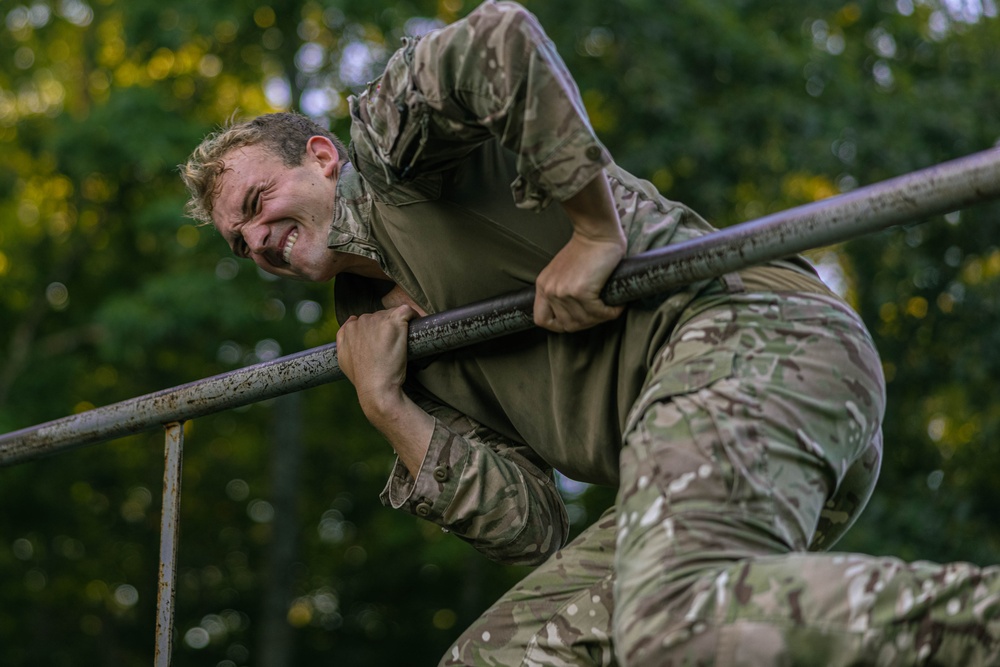 Virginia Tempest: British Royal Marines conduct o-course