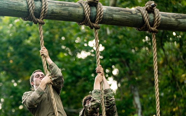 Virginia Tempest: British Royal Marines conduct o-course