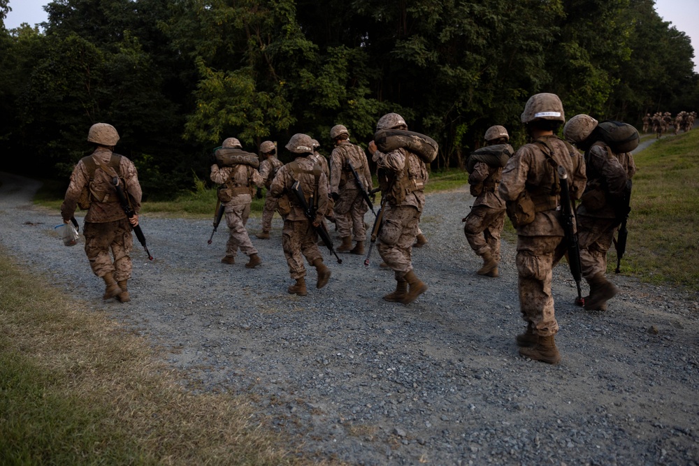 Candidates at Officer Candidate School Participate in The Forge Night Events