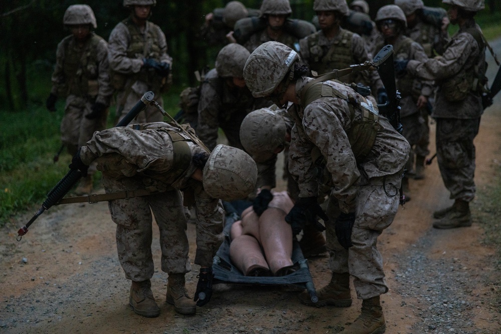 Candidates at Officer Candidate School Participate in The Forge Night Events
