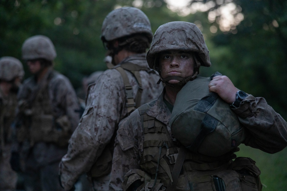 Candidates at Officer Candidate School Participate in The Forge Night Events
