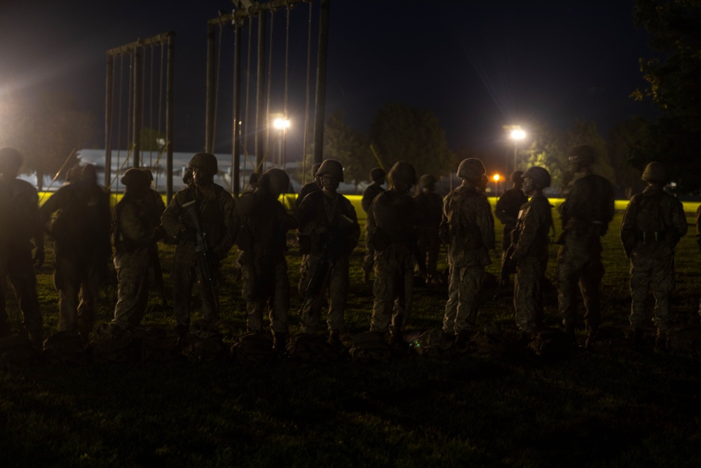 Candidates at Officer Candidate School Participate in The Forge Night Events
