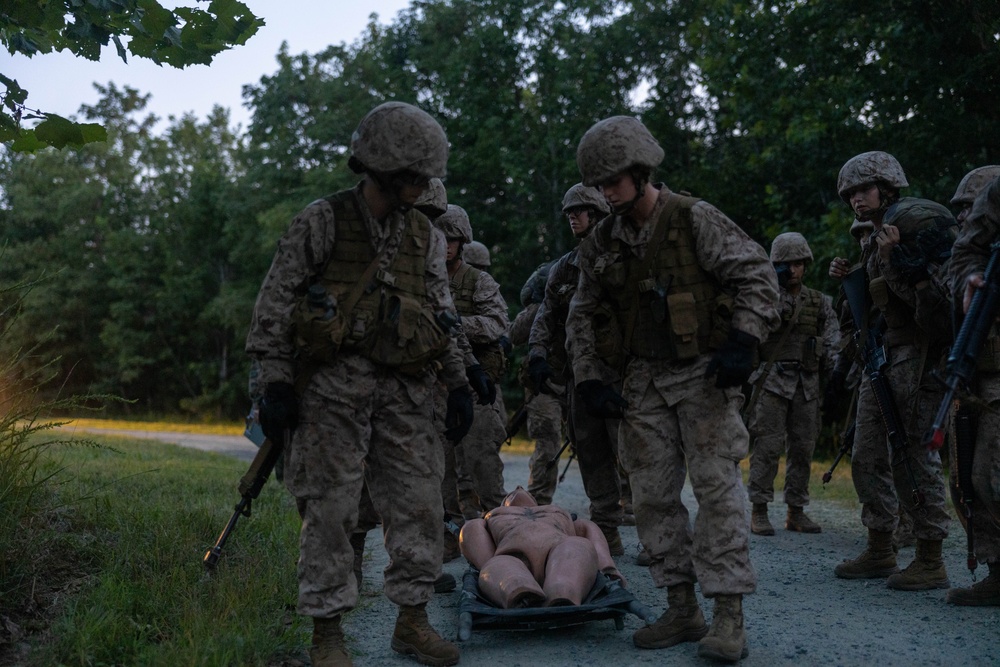 Candidates at Officer Candidate School Participate in The Forge Night Events
