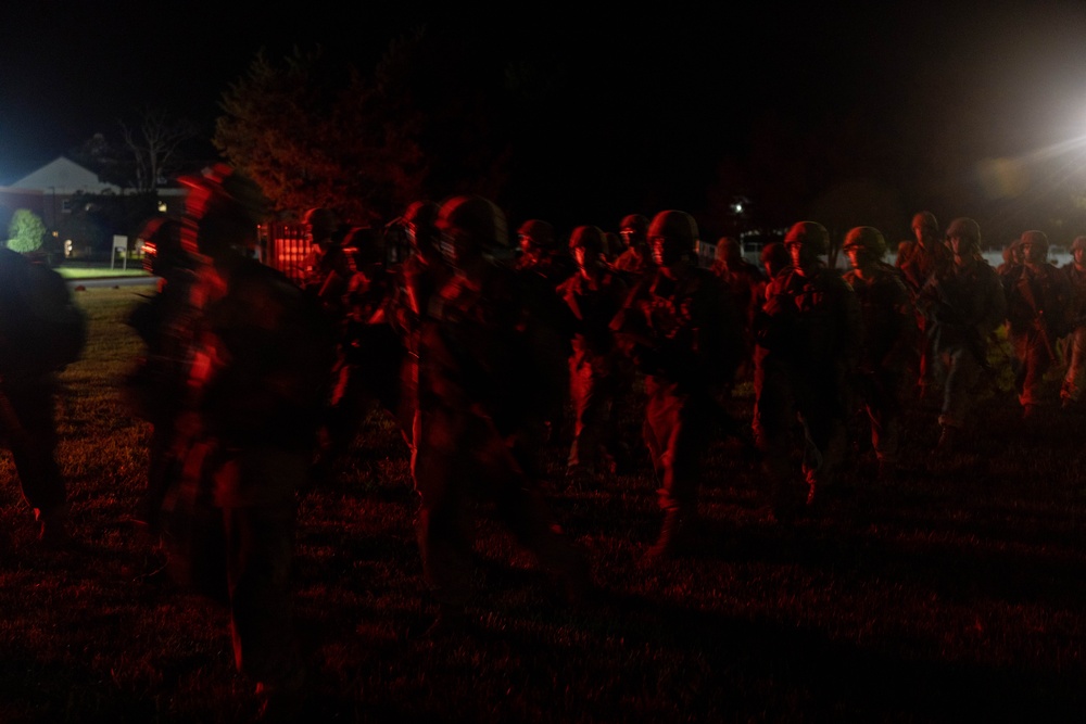 Candidates at Officer Candidate School Participate in The Forge Night Events