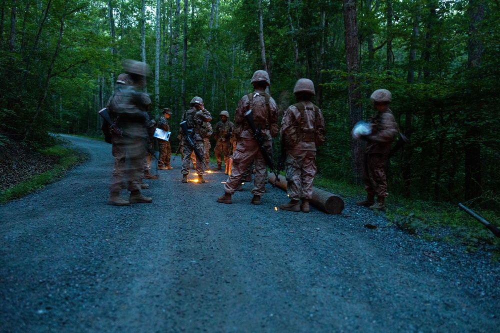 Candidates at Officer Candidate School Participate in The Forge Night Events