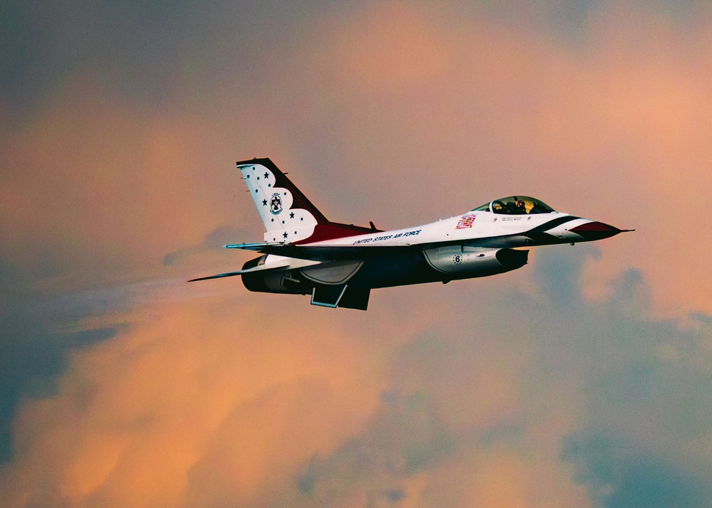 Thunderbirds Rehearse Over F.E. Warren