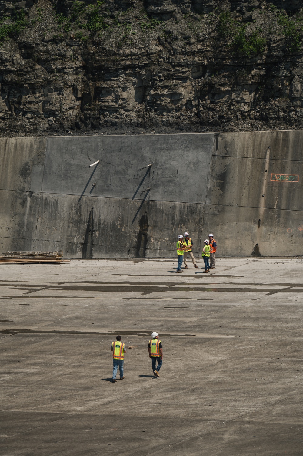Baltimore District leadership visits Cowanesque Lake project, ongoing spillway repairs
