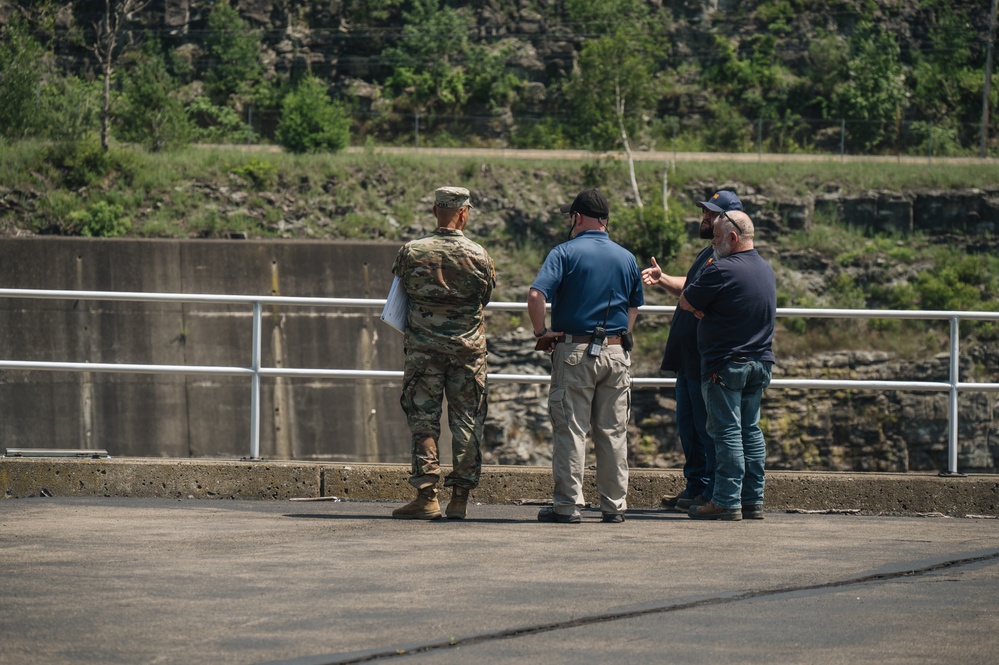 Baltimore District leadership visits Cowanesque Lake project, ongoing spillway repairs