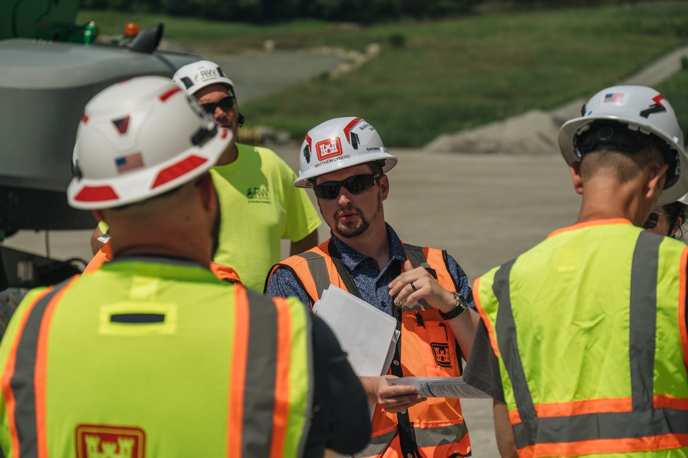 Baltimore District leadership visits Cowanesque Lake project, ongoing spillway repairs