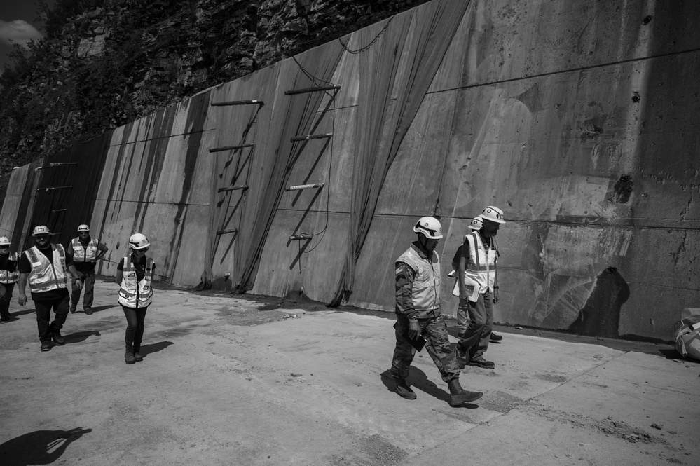 Baltimore District leadership visits Cowanesque Lake project, ongoing spillway repairs