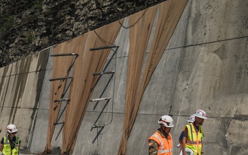 Baltimore District leadership visits Cowanesque Lake project, ongoing spillway repairs