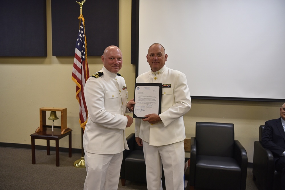 Navy Band Southwest Senior Chief Justin Belka's retirement ceremony.