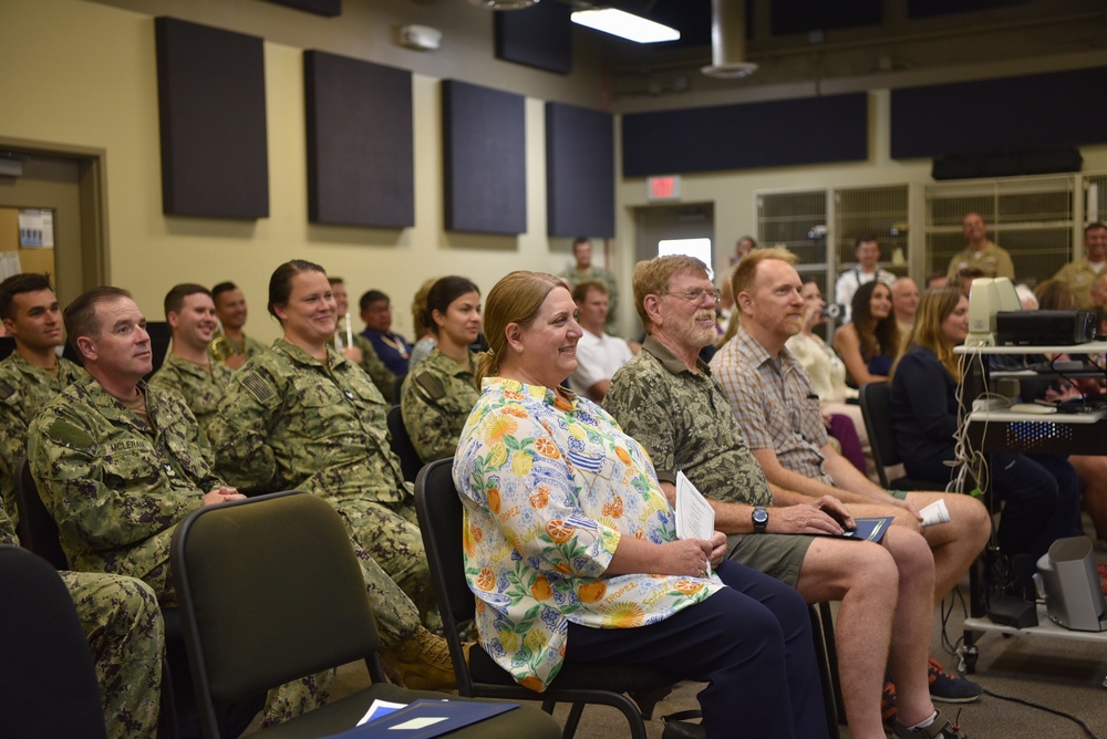 Navy Band Southwest Senior Chief Justin Belka's retirement ceremony.