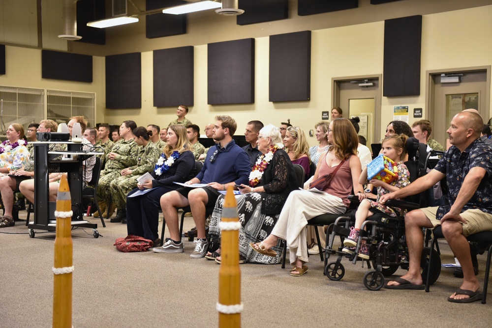 Navy Band Southwest Senior Chief Justin Belka's retirement ceremony.