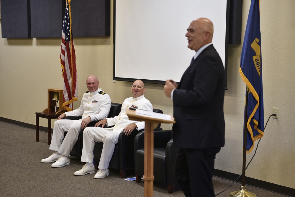 Navy Band Southwest Senior Chief Justin Belka's retirement ceremony.