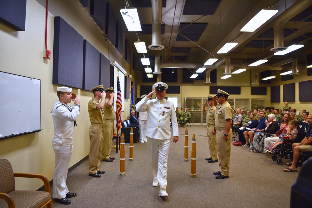 Navy Band Southwest Senior Chief Justin Belka's retirement ceremony.