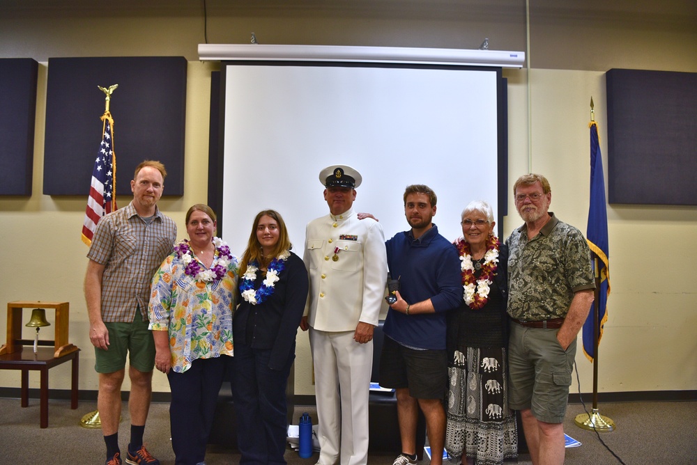 Navy Band Southwest Senior Chief Justin Belka's retirement ceremony.