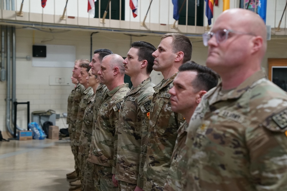 Signal Advisor Team 6530 and Military Intelligence Advisor Team 6540 honored during call to duty ceremony