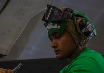 Abraham Lincoln conducts routine operations