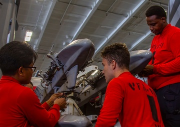 Abraham Lincoln conducts routine operations