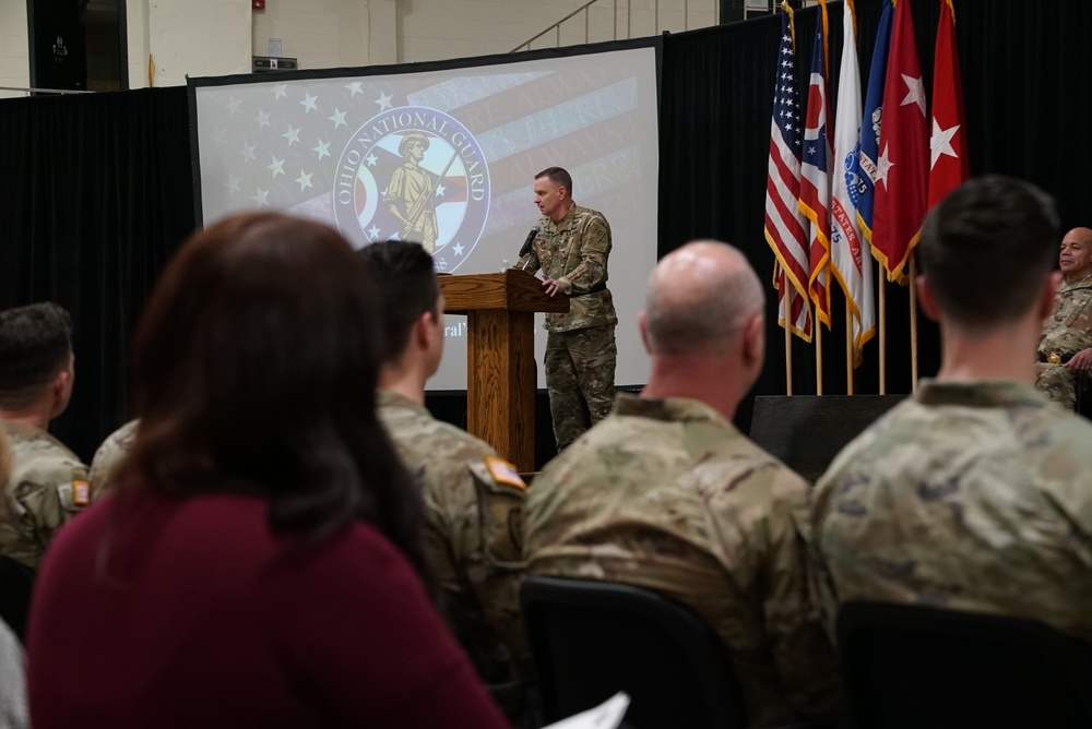 Signal Advisor Team 6530 and Military Intelligence Advisor Team 6540 honored during call to duty ceremony