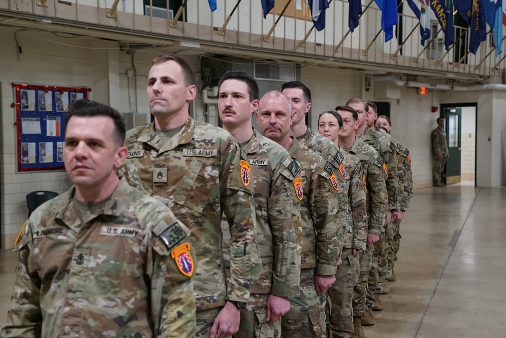 Signal Advisor Team 6530 and Military Intelligence Advisor Team 6540 honored during call to duty ceremony