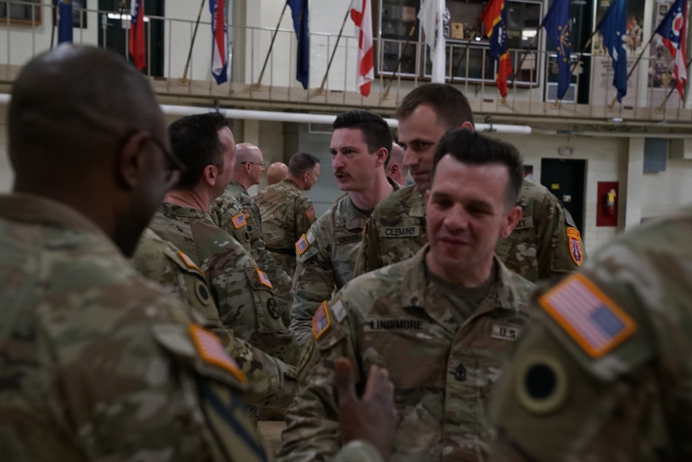 Signal Advisor Team 6530 and Military Intelligence Advisor Team 6540 honored during call to duty ceremony