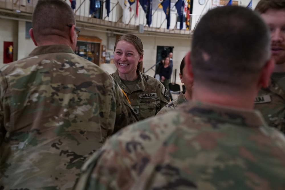 Signal Advisor Team 6530 and Military Intelligence Advisor Team 6540 honored during call to duty ceremony