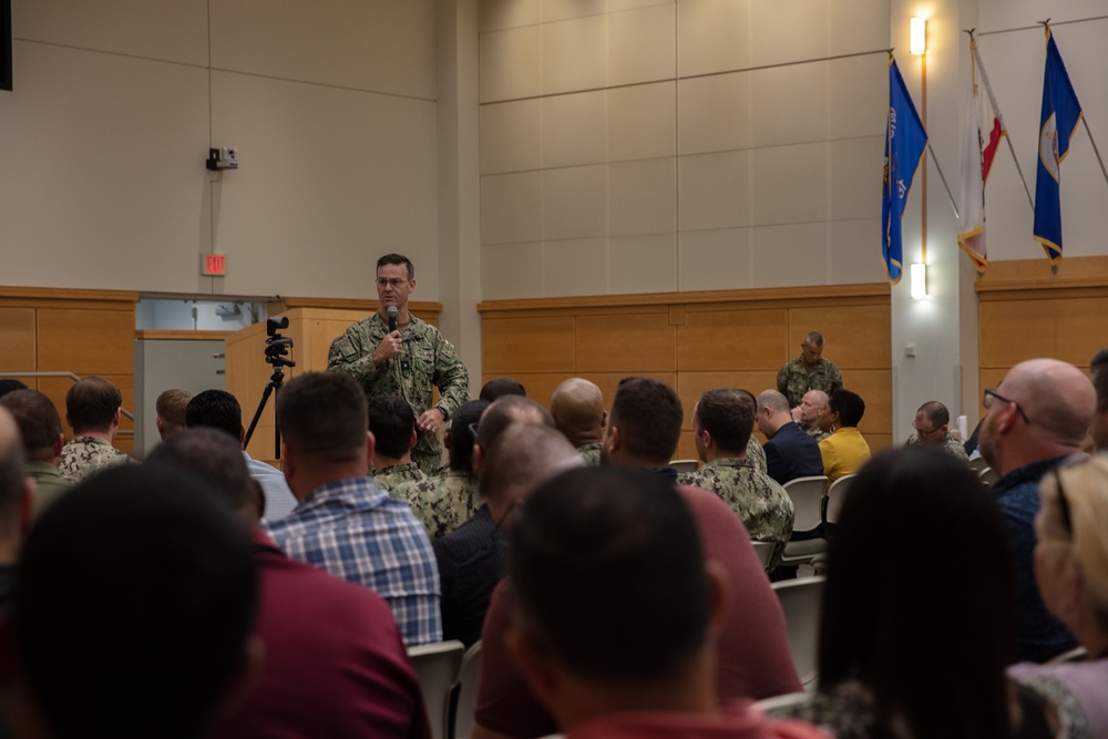 NAVSUP WSS commander hosts town hall for aviation operations employees