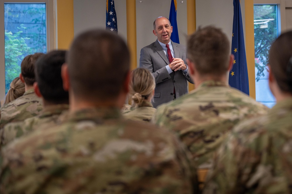 Top Department of Defense health official connects with frontline teams at JBER