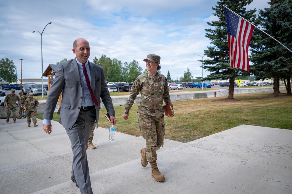 Top Department of Defense health official connects with frontline teams at JBER