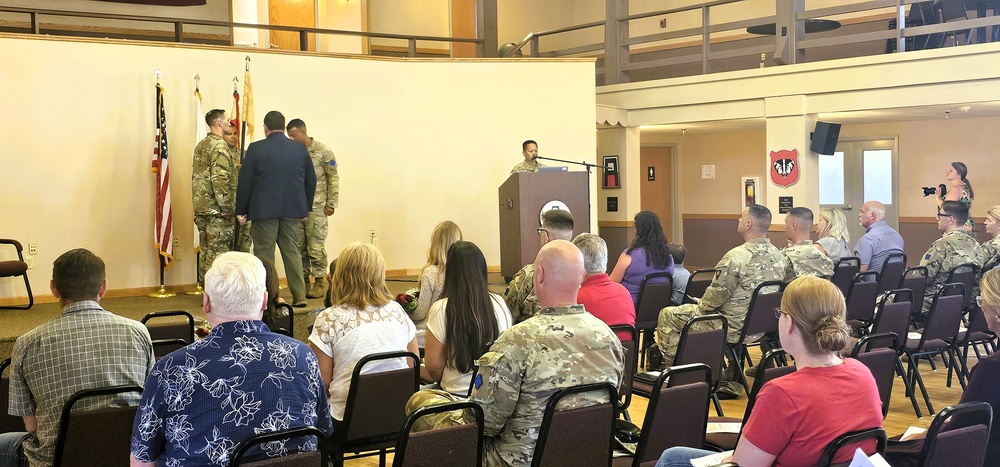 New commander takes charge of U.S. Army Garrison-Fort McCoy Headquarters and Headquarters Company