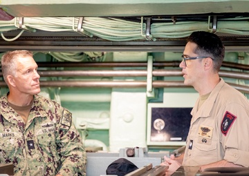 Rear Adm. Wilson Marks visits USS Asheville (SSN 758)