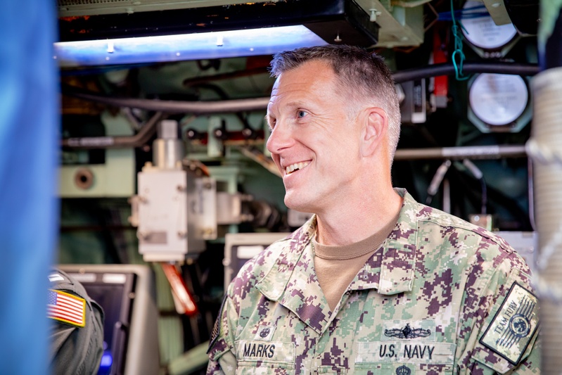 Rear Adm. Wilson Marks visits USS Asheville (SSN 758)