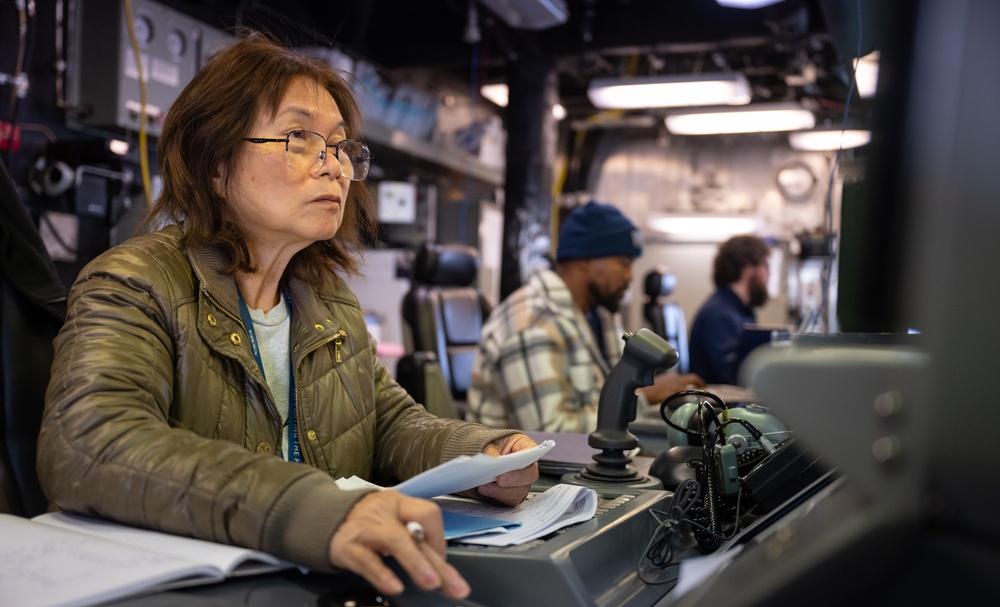 USS Charleston (LCS 18) Visits Naval Surface Warfare Center, Port Hueneme Division for Combat Systems Tune-Up, Employee Tours